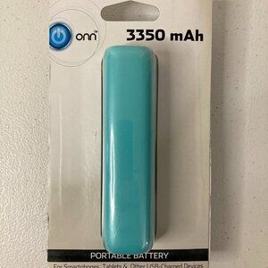ONN Charger Portable Device (Teal) - 3350 mAh